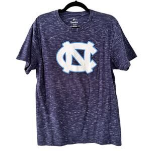 Fanatics Medium UNC University of North Carolina T-Shirt Blue White Logo College